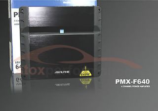 NEW ALPINE PMX F640 4/3/2 CHANNEL CAR AMPLIFIER 640W BASS EQ