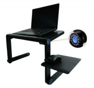 Desk Notebook Table & Mouse & 2 Fans Stand Portable Bed Sofa Tray