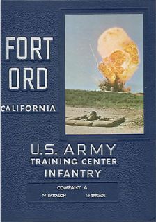 1957 FORT ORD COMPANY A 2ND BATTALION 1ST BRIGADE INFANTRY TRAINING