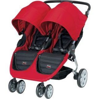 Britax B Agile Double/Twin Stroller   Red   Brand New in Box