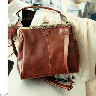 brown retro handbag diagonal package shoulder bag bg 0056 br