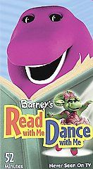BARNEY READ WITH ME DANCE WITH ME VHS VIDEO TAPE 2003