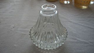 Lamplight Austria Mini Oil Lamp Crystal Glass Base Ribbed Diamond