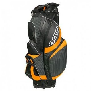 Ogio Golf Syncro cart bag 14 way diamond top Pinstripe Juice Orange