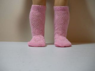 14 Inch Toni P 90 DollPink Knit Diamond Pattern Socks .S0