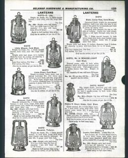 1929 ad Dietz D Lite Monarch Cold Blast Lanterns Beacon Light Scout