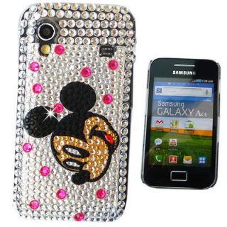 GALAXY ACE S5830 BLING DIAMOND CRYSTAL DISNEY CASE BUTTERFLY COVER
