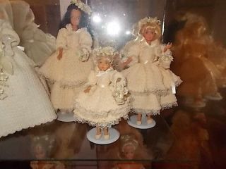 Princess Diana crochet Wedding Brides maid Dress Gown Barbie