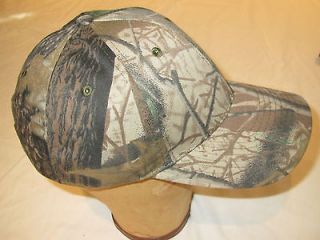 CAMO HAT BROWN GREEN Hunting cap Velcro adjustable Turkey Deer