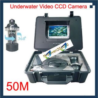LCD Underwater Video CCD Fishing Camera System 360° View 50m