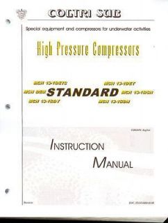 Coltri Sub Compressor Service and Instruction Manual