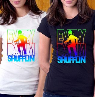 Im Shufflin Song Women T Shirt Shuffling LMFAO rock lyrics dj everyday
