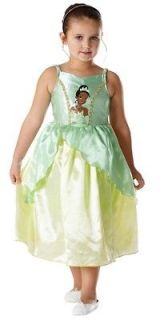 Disney Tiana Princess and the Frog Girls Costume Fancy Dress NEW 3   4