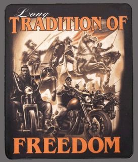 Tradition of Freedom Die sublimated JACKET VEST 13 INCH IRON ON PATCH