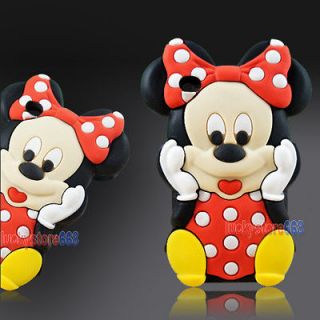 Minnie Mouse Silicone Cover Case for iPod Touch 4 G Gen iTouch 4th 4G