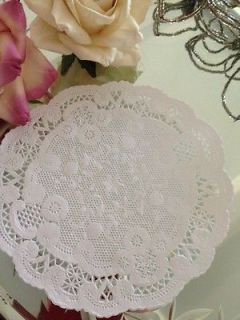Petite French Lace Paper Doilies~4 inch~Crafts~Se t of 20~Dye, age or