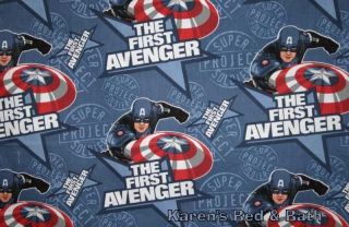 The First Avenger Super Project Soldier Boys Blue Curtain Valance NEW