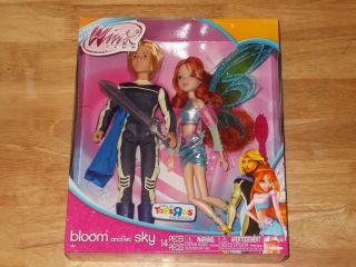 Nickelodeon WINX CLUB Sophix Fairy Wings BLOOM And SKY Doll Set NIB
