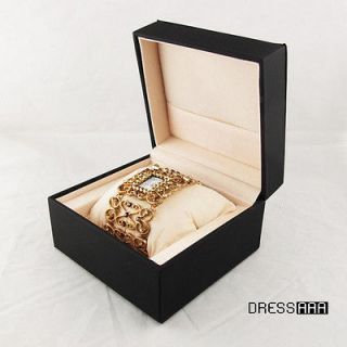 Black Gift Display Case Bracelet Jewelery Watch Boxes 113x110x72mm