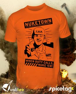 Nuketown T shirt Black Ops 2 Tshirt Order Xbox Call of Duty Game