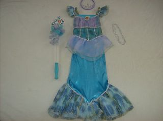 Disney Princess Little Mermaid Ariel Costume girl dress up L 10 11 12