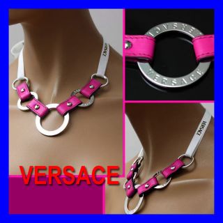 450 GIANNI VERSACE Pink NECKLACE / BRACELET w/ Price