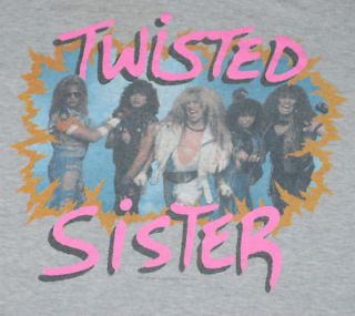 VTG TWISTED SISTER OUT COME AND PLAY TOUR SHIRT 1986 XL