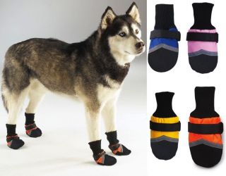 DOG BOOTS Water Repellant Protective Pet Shoes Booties Winter Cold