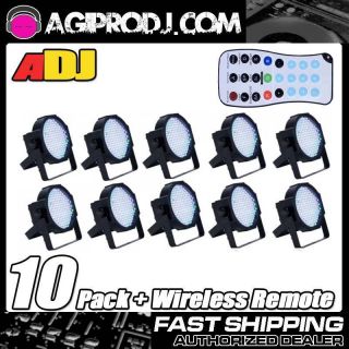 AMERICAN DJ Mega Par Profile 10 Pack with FREE LED RC Remote