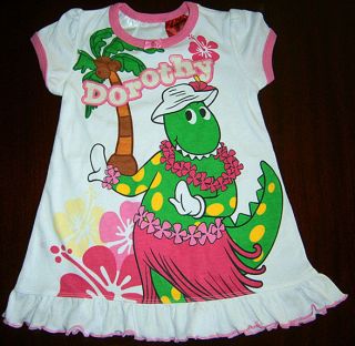 DOROTHY the Dinosaur The Wiggles ~ Girls Tshirt Dress Sizes 2yrs 3yrs