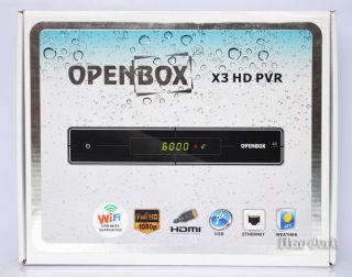 Openbox X3 High Definition dvb s2 Satellite receiver, support USB wifi