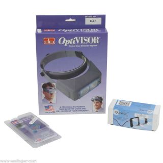 Optivisor Kit with OptiLoupe LP 1 and LED Light Headband Magnifier