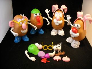 Set of Mr. and Mrs Potato Head Dolls Accessories Included