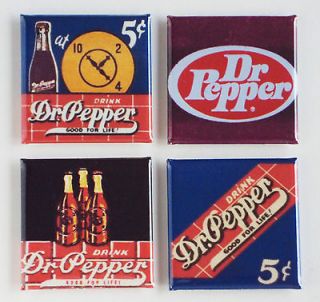 Dr. Pepper FRIDGE MAGNET Set sign cola matchbook doctor dr label