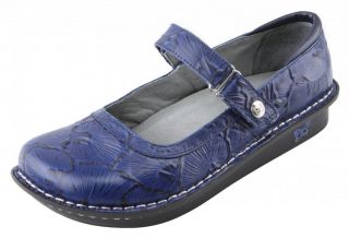 Womens Belle Casual Leather Mary Jane Shoes Navy Sand Dollar BEL 135
