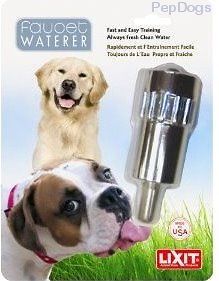 Lixit Pet Dog Waterer Faucet Outdoor Water Fountain Thirst Quencher