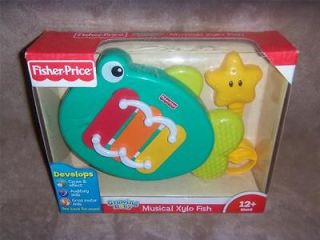 NEW Fisher Price Growing Baby Musical Xylo Fish Xylophone Toy w