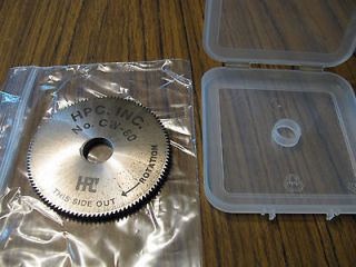 HPC Key Cutting Wheel CW 80 Double Angle 16mm I.D. for 1200 Series