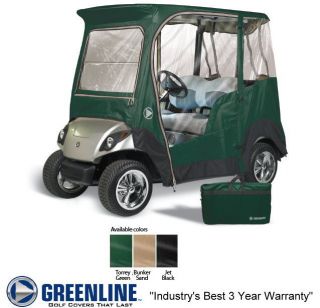 Drivable 2 Person Golf Cart Enclosure Cover for Yamaha Drive   Black