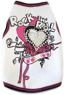 Dog Clothes Rock and Roll Paws Tank I See Spot USA Made