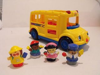 FISHER PRICE LITTLE PEOPLE LIL MOVER SCHOOL BUS AND KIDS