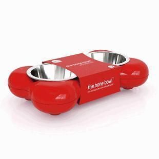 The Bone Bowl Dual Dog Feeding Station British Made   for small dogs