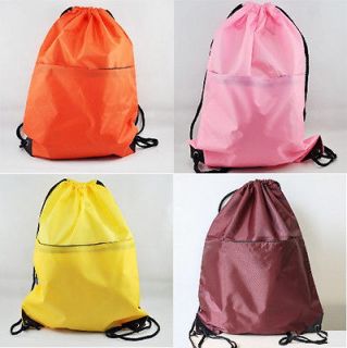 Drawstring Backpack Schoolbag Storage Reusable Shopping Bags