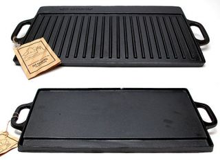 OLD MOUNTAIN CAST IRON 2 BURN REVERSIBLE GRILL/ GRIDDLE