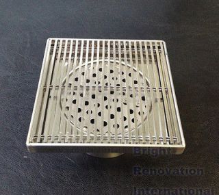 HANDMADE Shower Floor Waste Grate Drain 120mm With 80mm Outlet