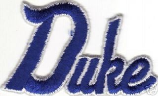 DUKE BLUE DEVILS NCAA COLLEGE 3 SCRIPT LOGO PATCH