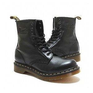 Dr Martens Womens Boots 1460W 8 EYE 11821002 BLACK NAPPA