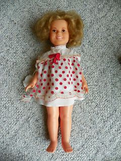 Plastic Vinyl SHIRLEY TEMPLE Doll 1972 IDEAL Toy Corp 16 Tall Dress