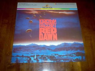 Red Dawn Laserdisc Movie Patrick Swayze used