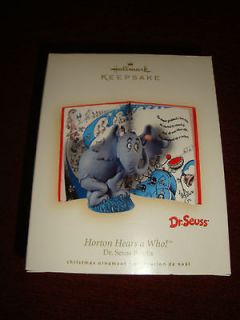 2008 Dr Seuss Hallmark Keepsake Ornament  Whorton Hears A Who 